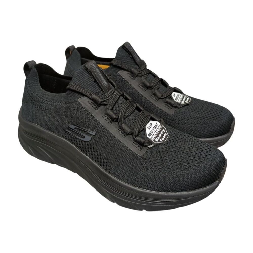 Skechers Women's Slip-Resistant Relaxed Fit Memory Foam Cushioned Work Shoe -